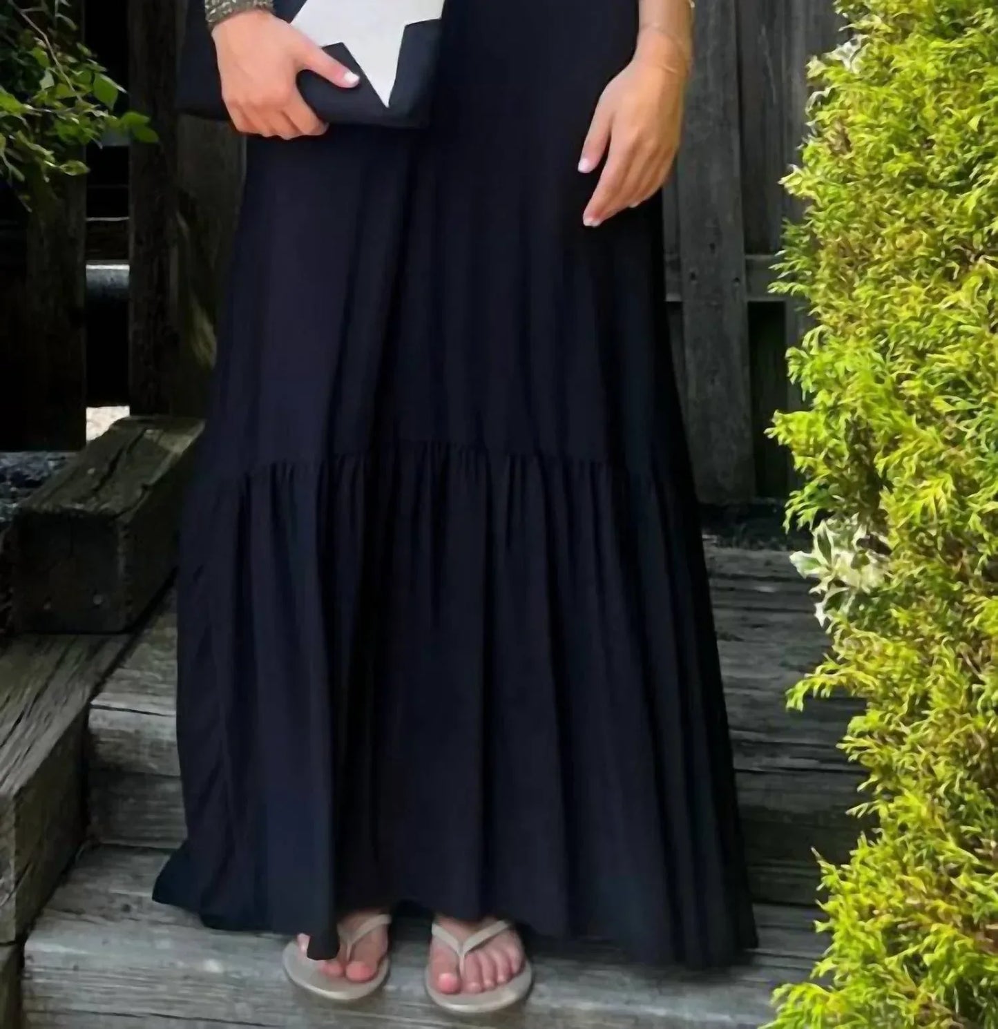 Dixie - Sofie Tiered V Neck Long Dress - Rack Hunt