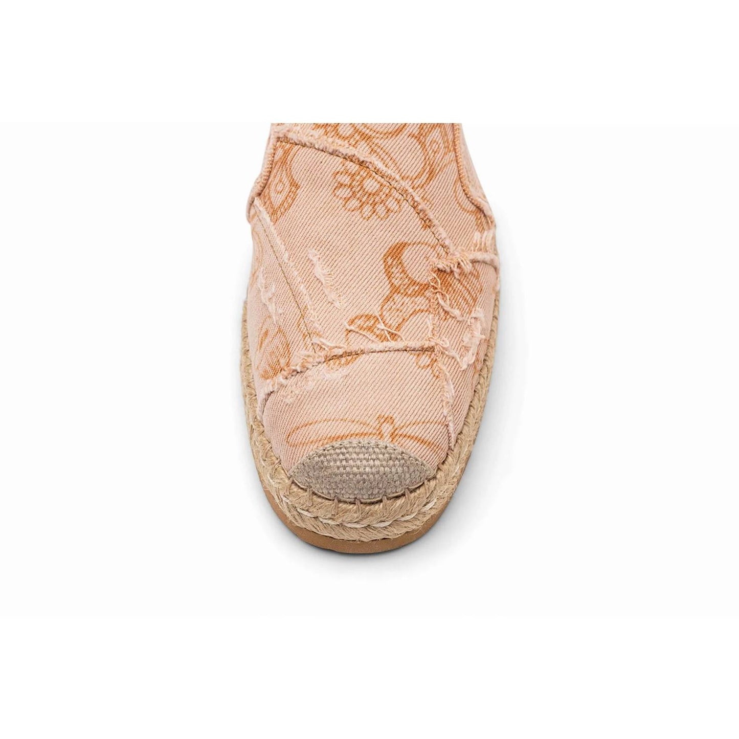 Women's Floral-print Frayed Espadrille