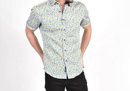Summer Melody Floral Short Sleeve Shirt