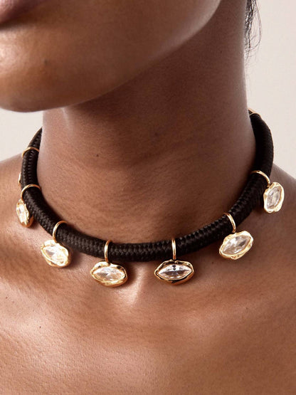 Women's Midnight Crystal Choker
