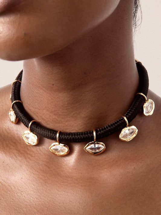 Women's Midnight Crystal Choker