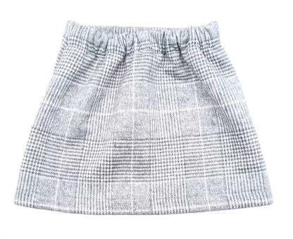 Girls Plaid Flat Front Skirt