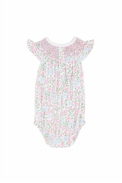 Girl's English Garden Bishop Bubble Romper