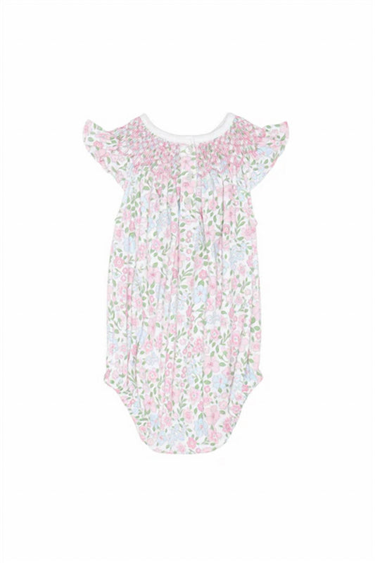 Girl's English Garden Bishop Bubble Romper