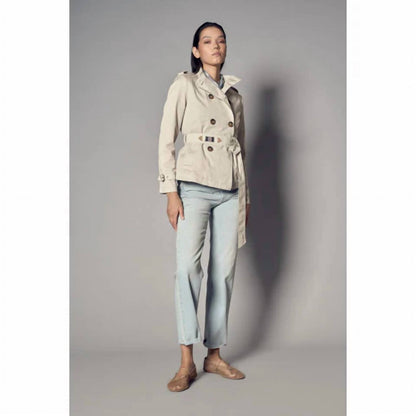 Cotton Mini Trench Jacket