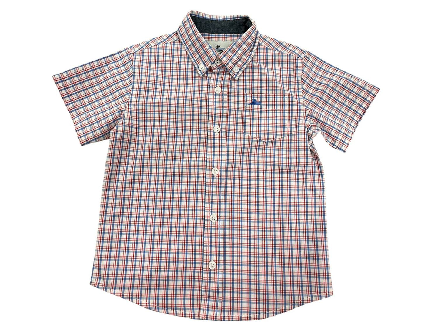 Kids Short Sleeve Button Down Shirt
