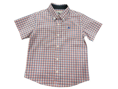 Kids Short Sleeve Button Down Shirt