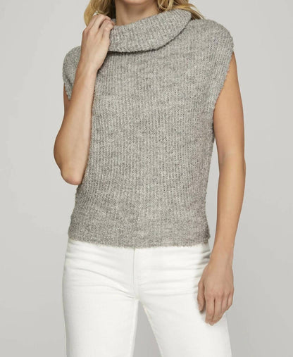 Sleeveless Cowl Neck Top