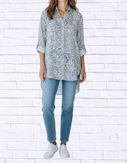 Diva USA - Floral Viscose High-low Shirt - Rack Hunt