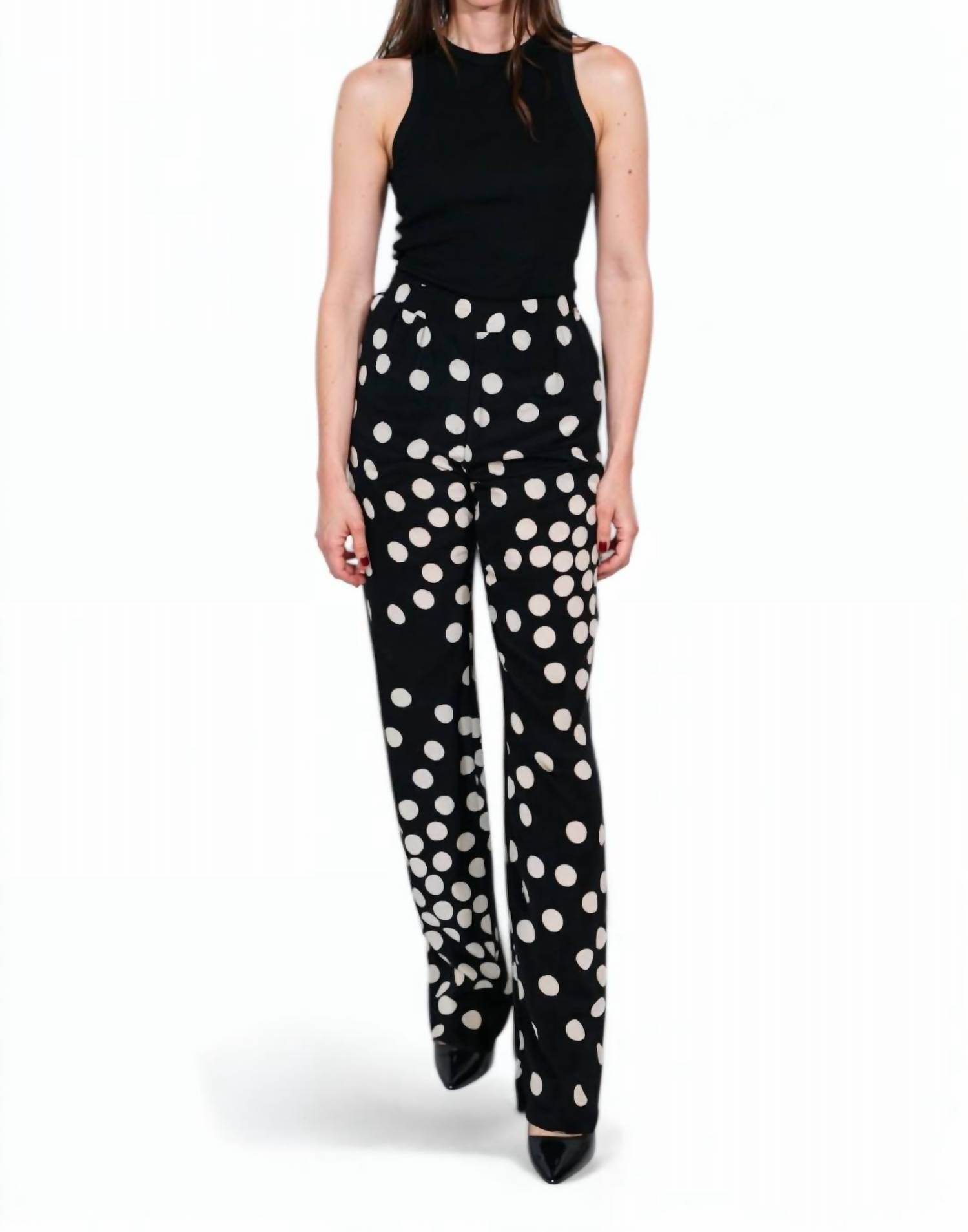 Valentino - Polka Dot Silk Trousers - Rack Hunt