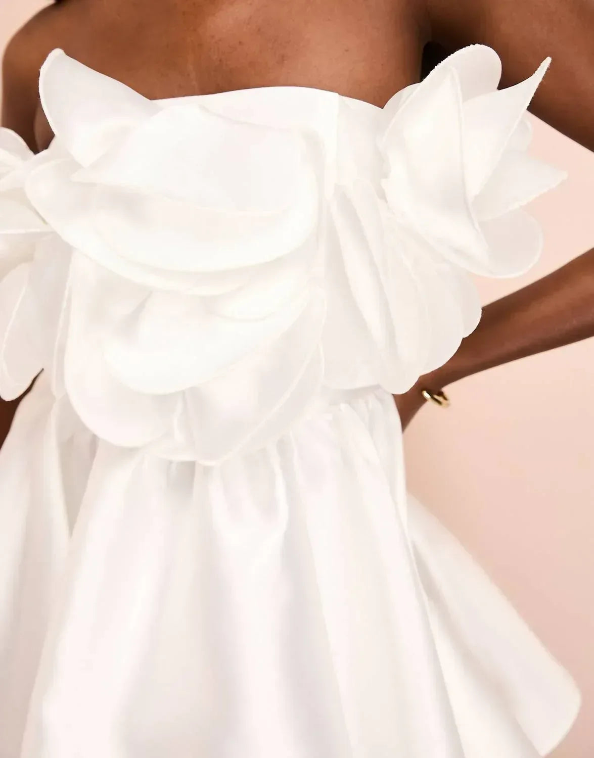 ASOS - Bandeau Ruffle Wire Mini Dress - Rack Hunt