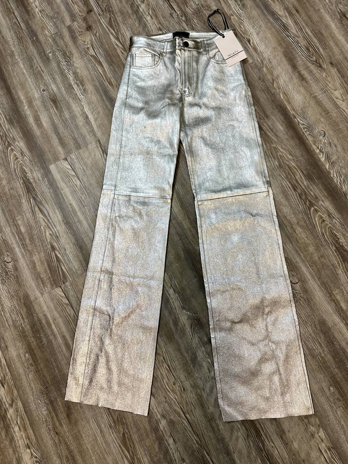 Women's Lucia Metalize Leather Pants