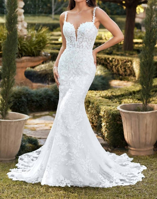 Lace Wedding Dress With Dramatic Train
