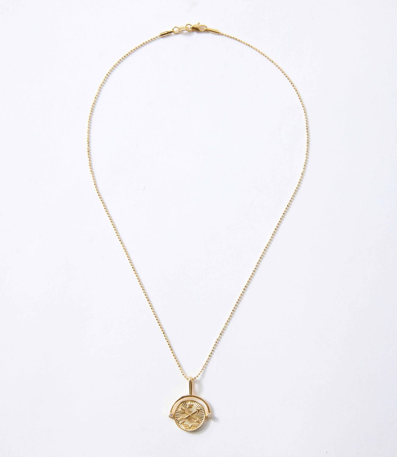 Women's Compass Swivel Pendant Necklace