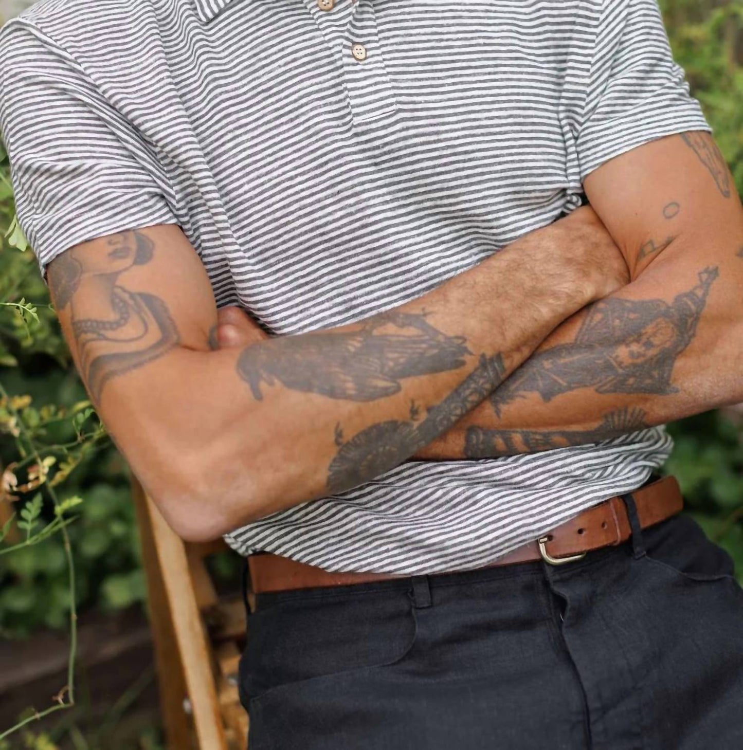 Men's Knit Short Sleeve Polo