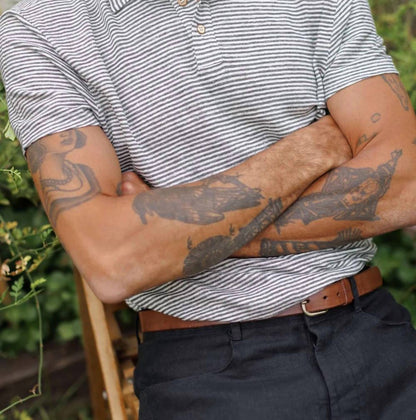 Men's Knit Short Sleeve Polo