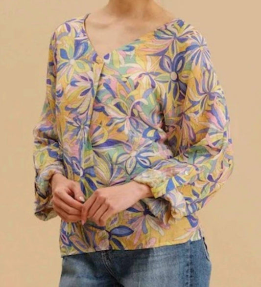 V-neck Dolman Sleeve Top
