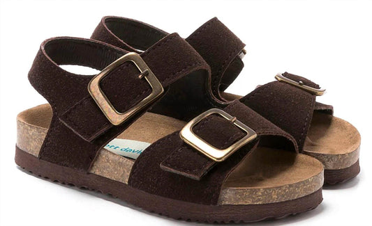 Scott David - Boy's Lil Jack Suede Buckle Sandals - Rack Hunt -