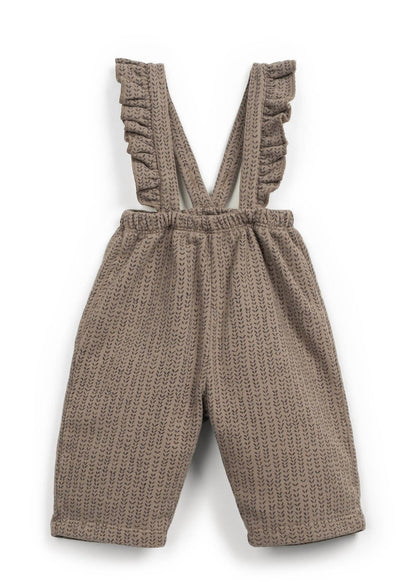 Girl's Fleece Suspender Pant