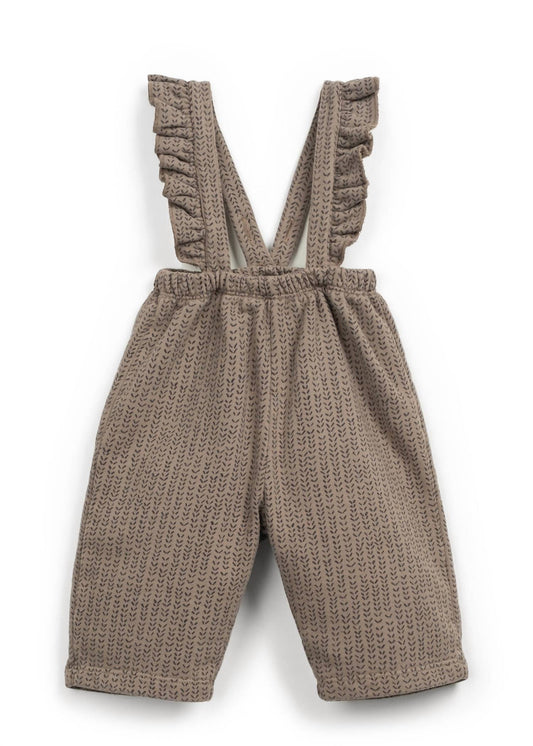 Girl's Fleece Suspender Pant