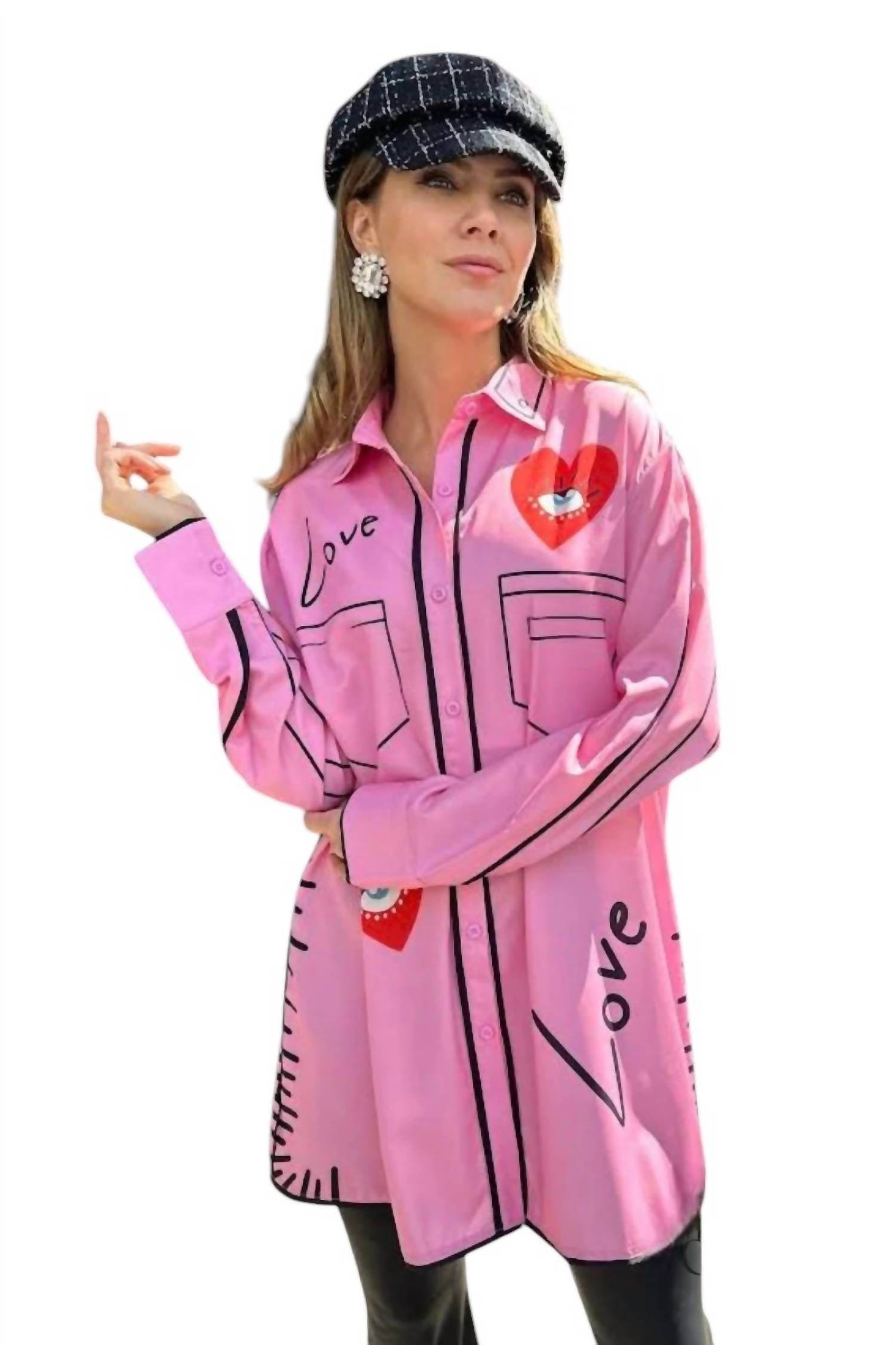 Denim Love - Love Letter Button Down Dress - Rack Hunt