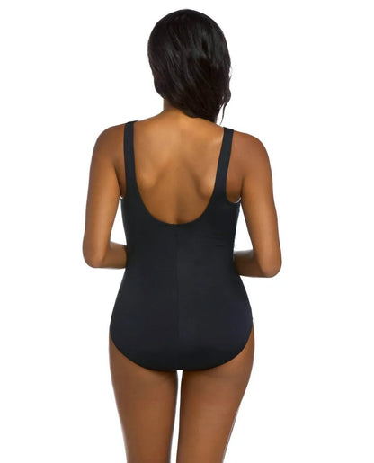 Active Spirit - Water Color Spritz Chlorine Resistant High Neck One Piece - Rack Hunt