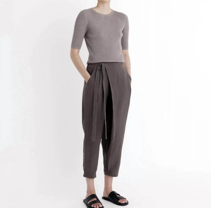 7115 by SZEKI - Ribbed Short Sleeve Top - Rack Hunt