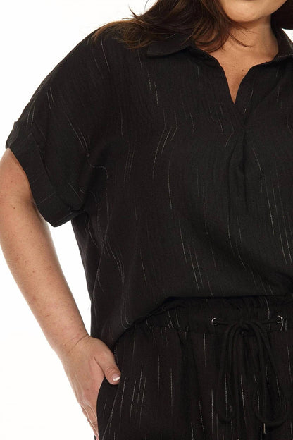 Midnight Stripe Airflow Top