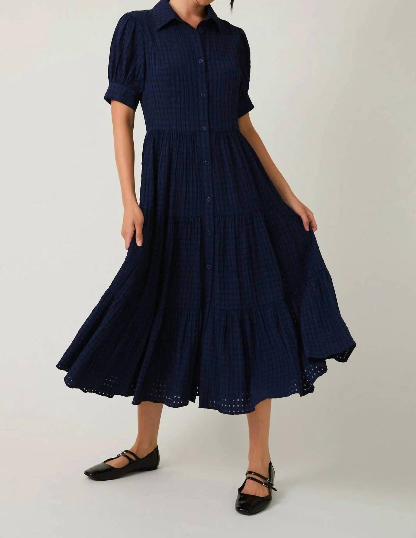 Madeleine Button-Down Midi Dress