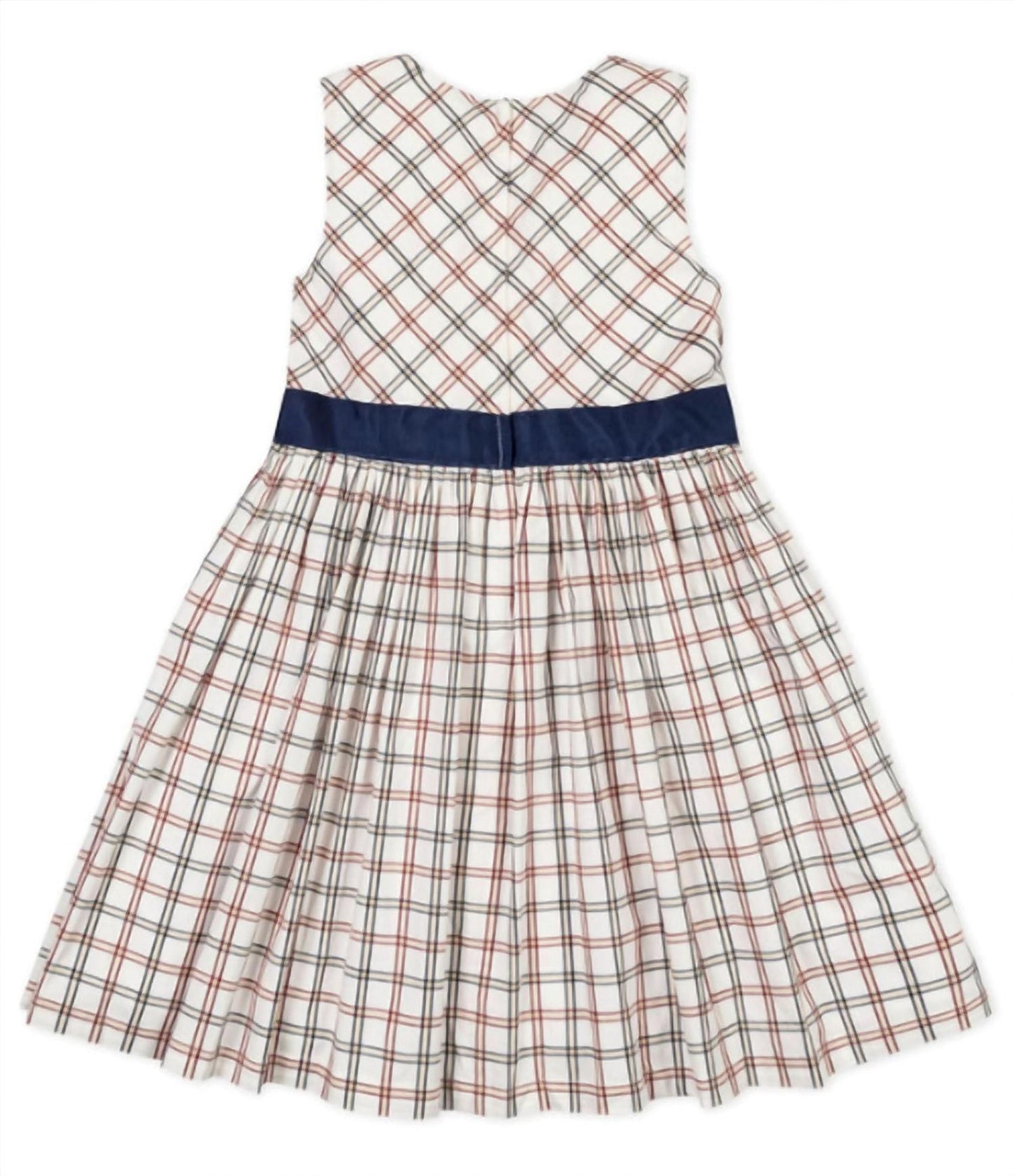 Kid's Organic Stretch Poplin Sash Dress
