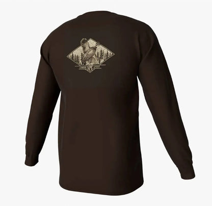 Southern Point Co. - Men's Diamond Quail Long Sleeve Tee - Rack Hunt