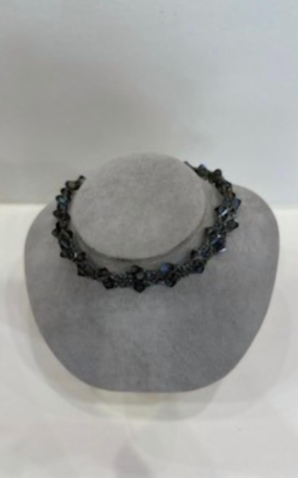 Crystal beaded choker