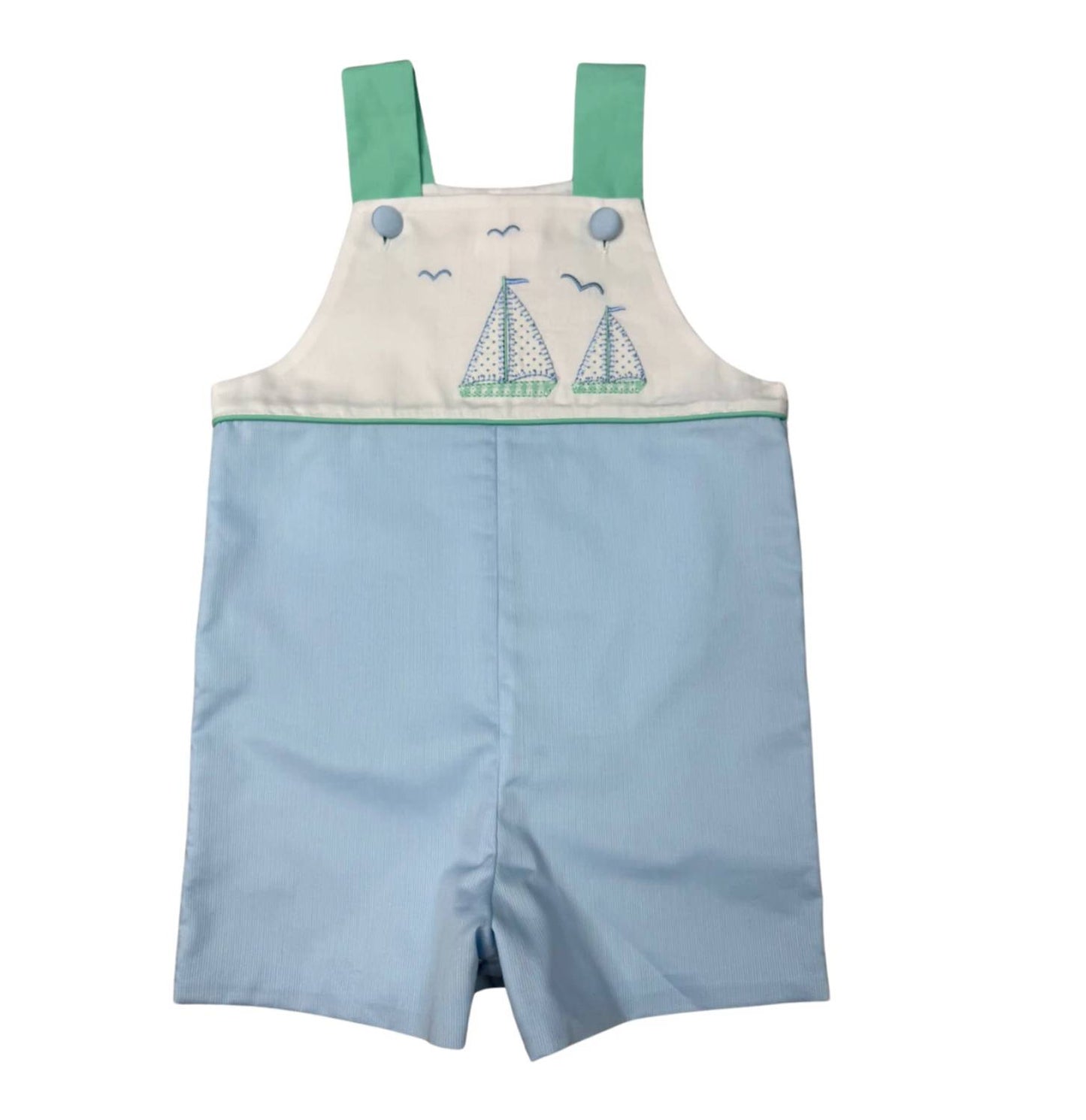 Boy's St John Sailboats Jon Jon Romper