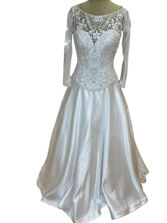 Women's Long Sleeve Bridal Dress