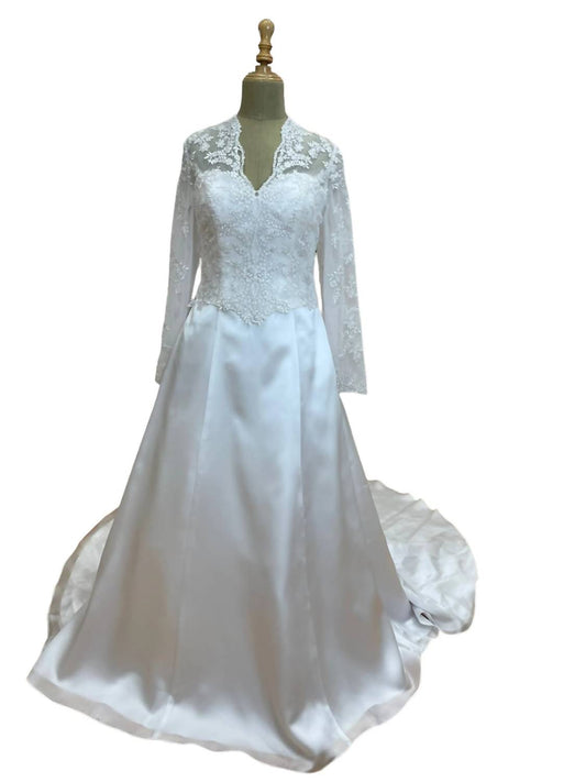 Women's Long Sleeve Bridal Dress