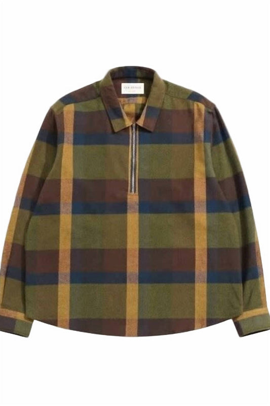 Half-zip Day Flannel Shirt