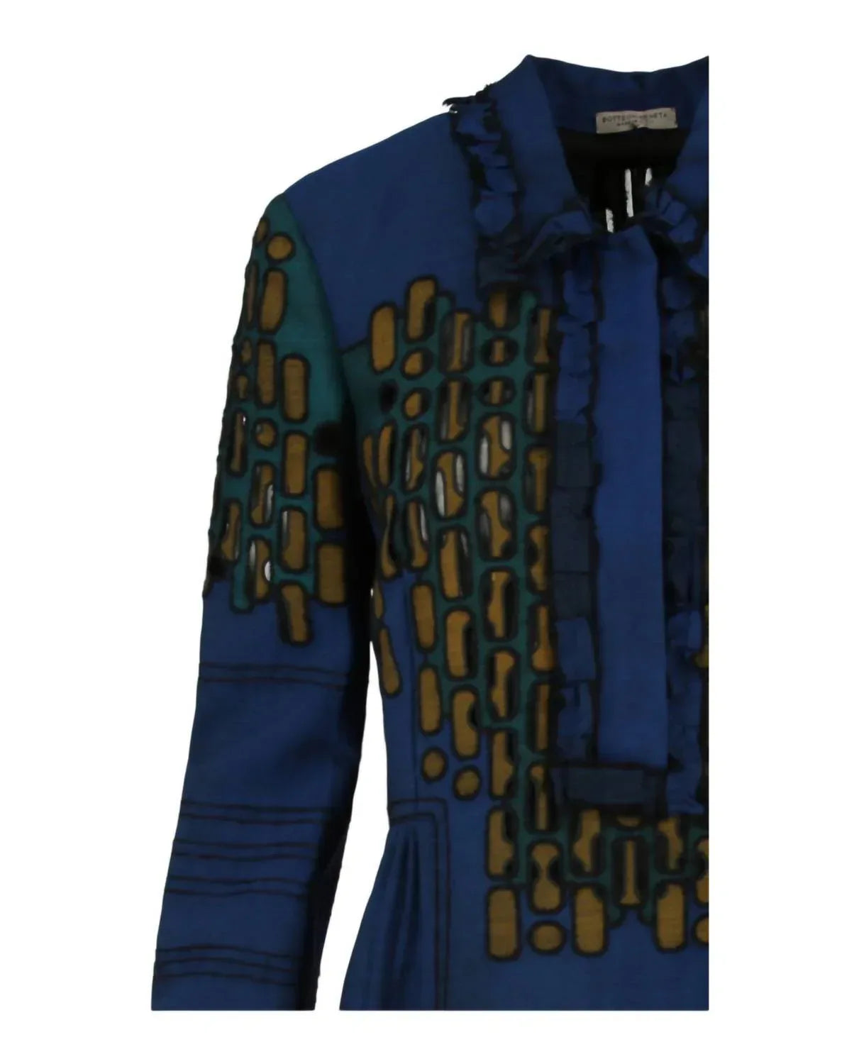 Bottega Veneta - Women's Collared Pattern Dress - Rack Hunt