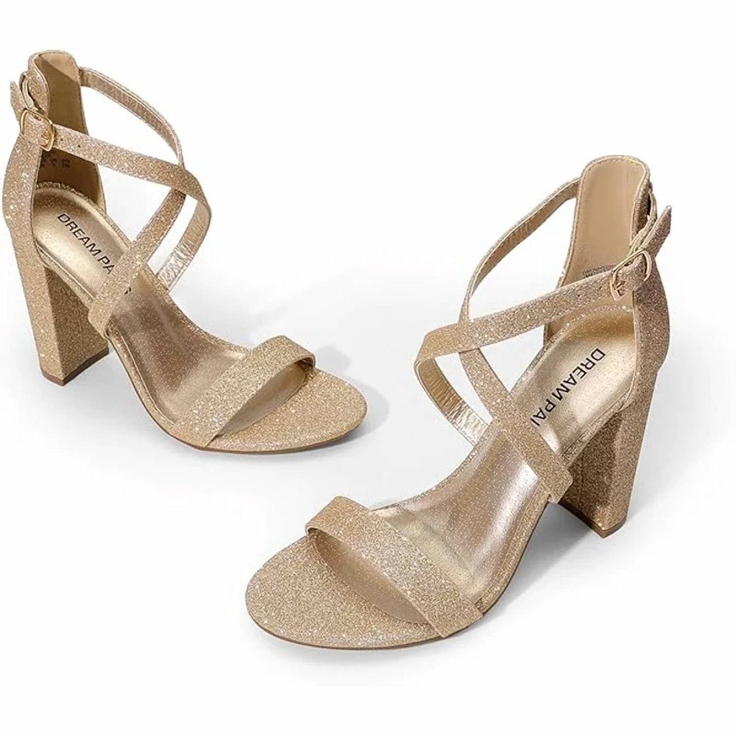 Women's Open Toe Ankle Strap Heels