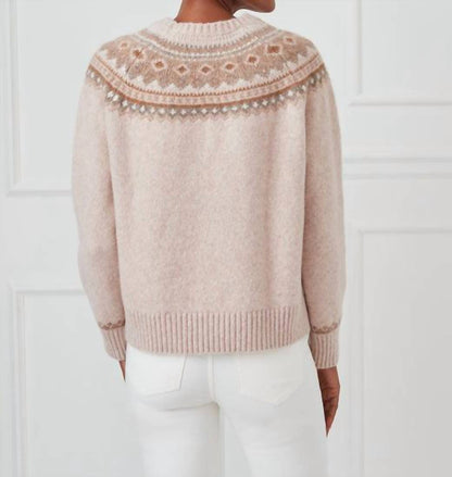 Women's Joey Fairisle Wool Blend Crewneck Sweater