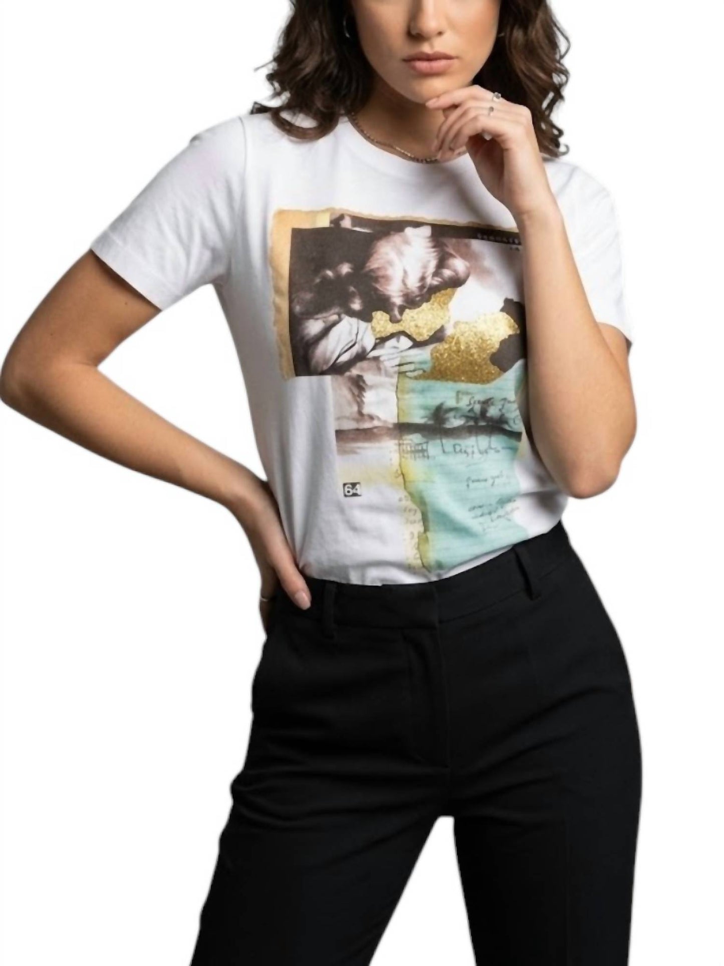 Women's Love Graphic Print Cotton T-shirt