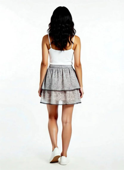 Foxiedox - Tiered Lace Mini Skirt - Rack Hunt
