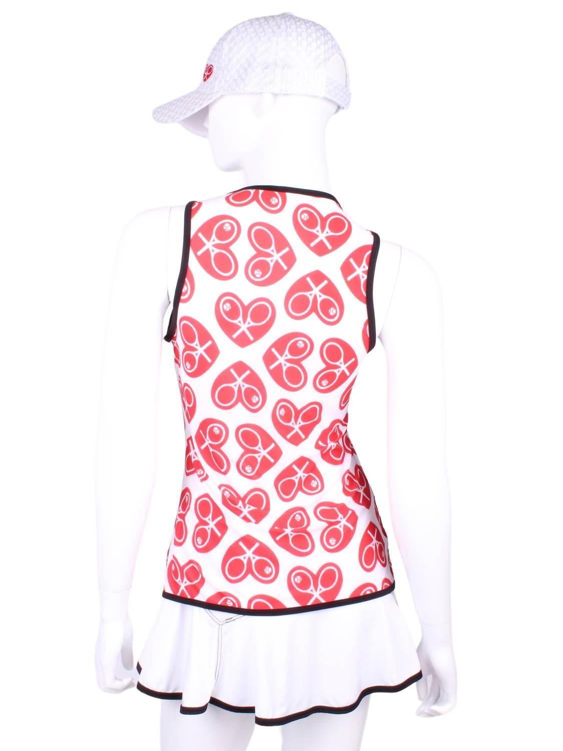 Love Love Tennis - Women's Vee Tennis Tank Top - Rack Hunt -