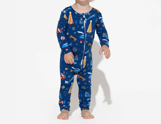 Polar Express Bamboo Convertible Footie