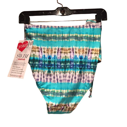 Women's Tummy Panel Hip Thigh Concealer Swim Bikini Bottom - Plus