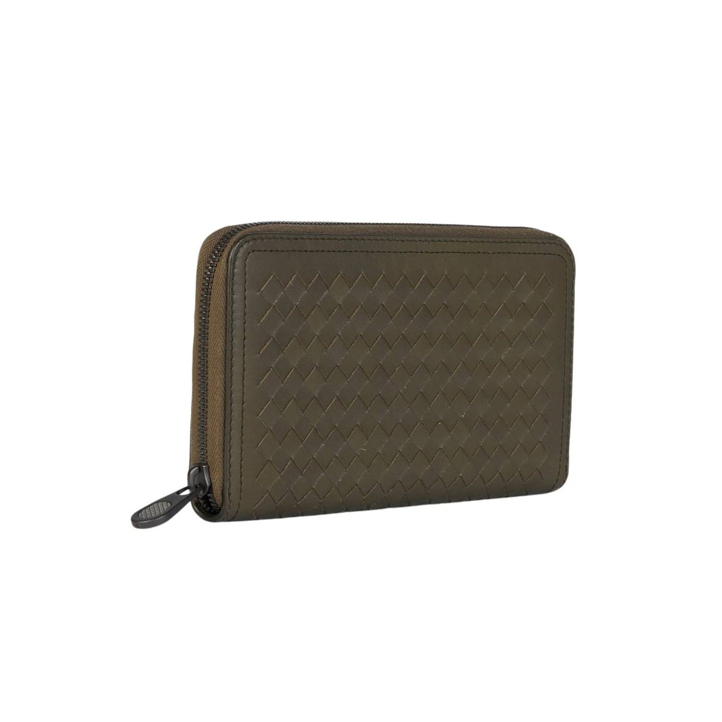 Unisex Zip Around Long Leather Wallet