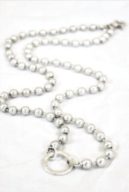 Convertible Chunky Silver Necklace