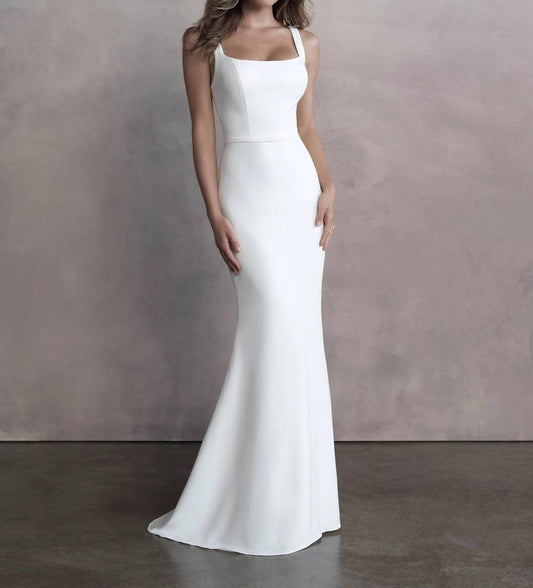 Squareneck Wedding Gown