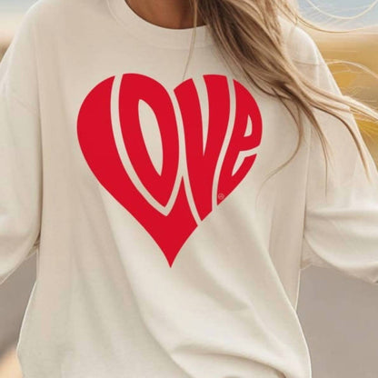 Love Heart Long Sleeve Tee