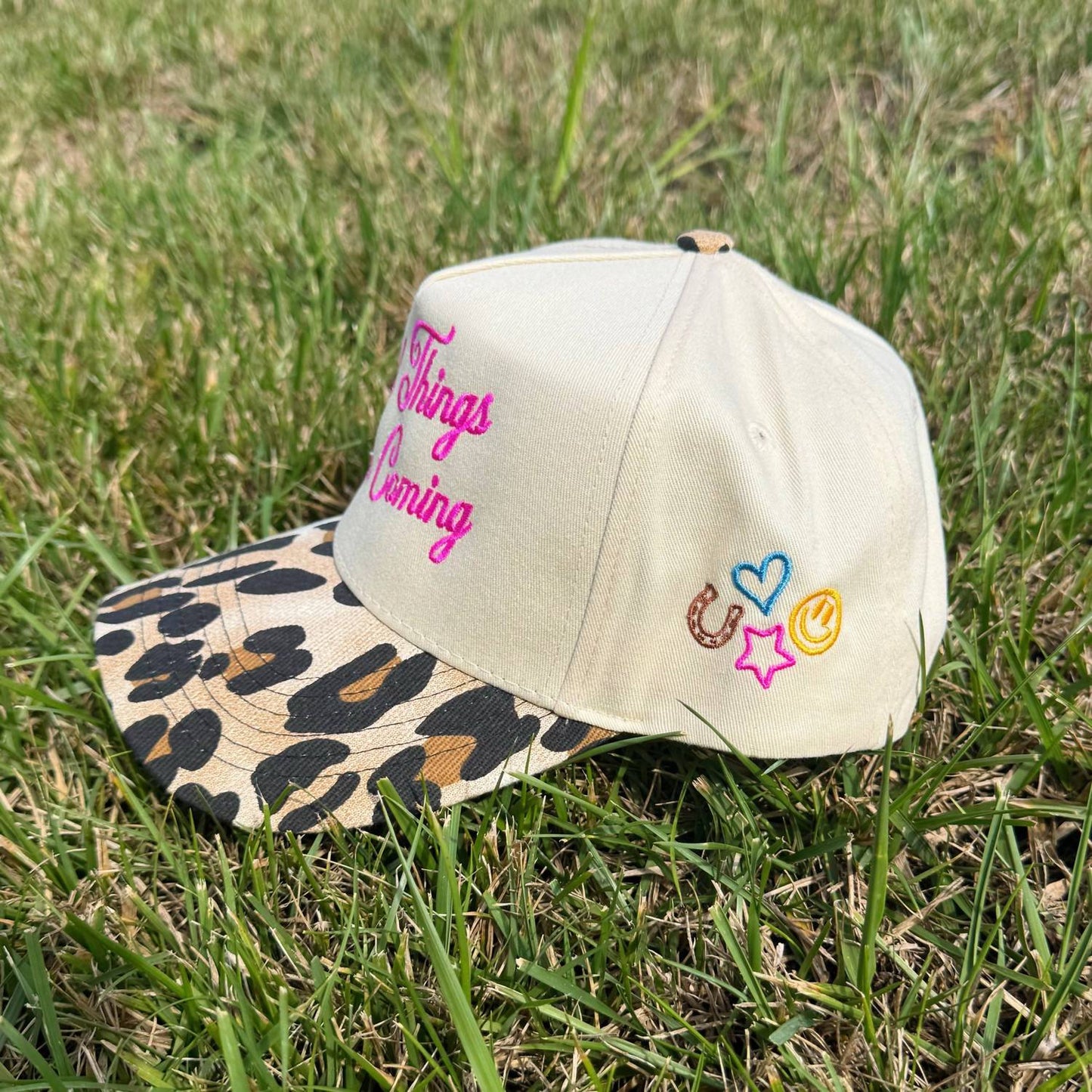 Women's Good Things Are Coming Leopard Hat