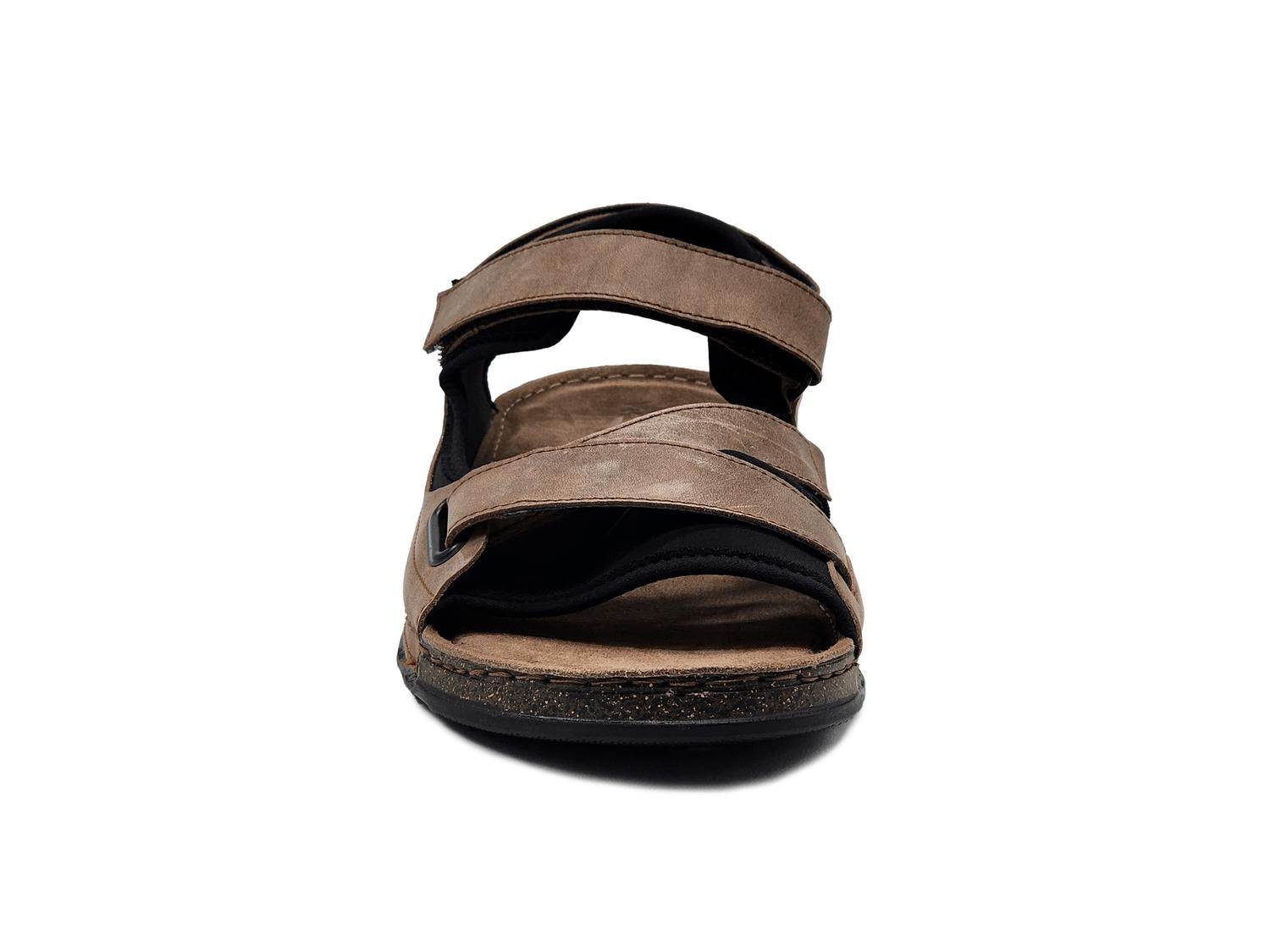 Wasak - Men's Heath Leather Velcro Sandals - Rack Hunt -